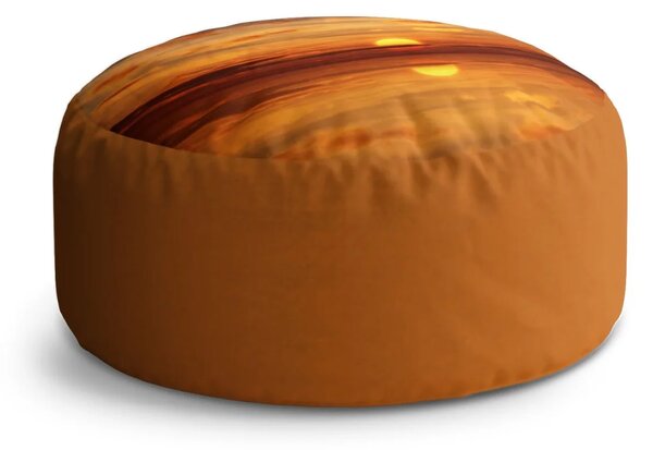 Sablio Taburet Circle Oranžové slunce: 38x48 cm