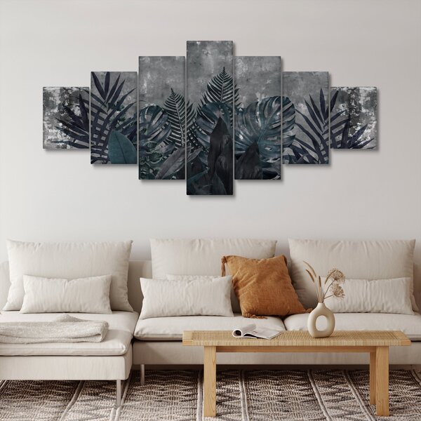 Obraz - Palmové listy (210x100 cm)
