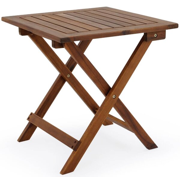 Vitek Odkládací stolek z akátového dřeva 46x46cm, Casaria
