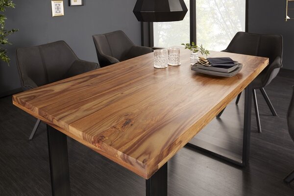 Designový jídelní stůl Thunder 140 cm sheesham