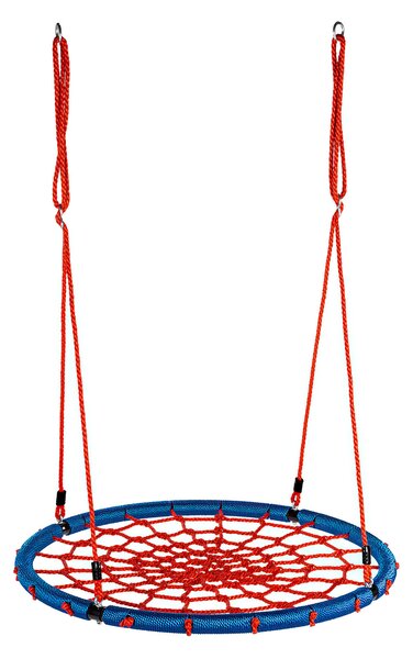 Aga Závěsný houpací kruh 100 cm Modro-červený