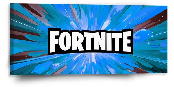 Sablio Obraz FORTNITE modrá - 110x50 cm