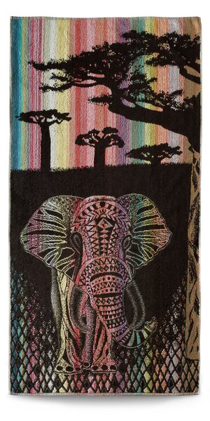 Plážová osuška Veba ZARA Africké léto slon Velikost: 75x150 cm