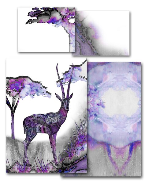 Povlečení Veba GEON tisk Africké léto gazela Velikost: 140x200 cm + 70x90 cm