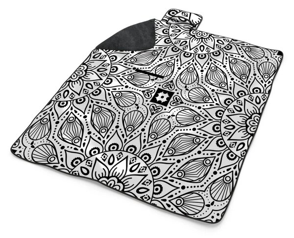 Sablio Plážová deka Bílé mehendi: 200x140 cm