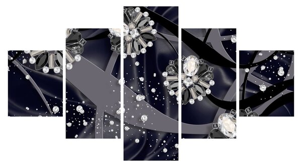 Obraz - Diamanty v prostroru (125x70 cm)