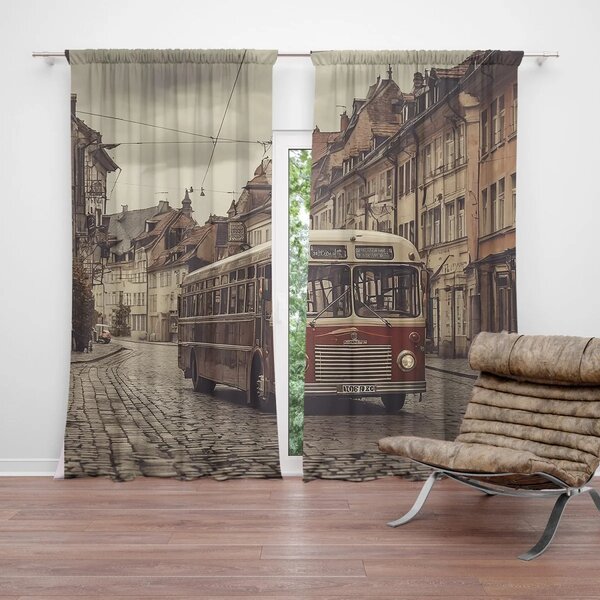 Sablio Závěs Historický autobus: 2ks 140x250cm