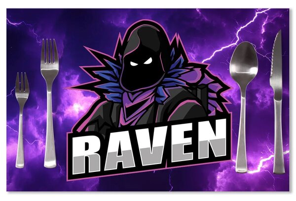 Sablio Prostírání FORTNITE RAVEN Fialová bouře: 40x30cm