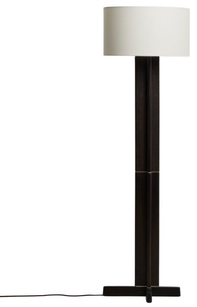 Kave Home Tmavá dřevěná stojací lampa Niani 151 cm