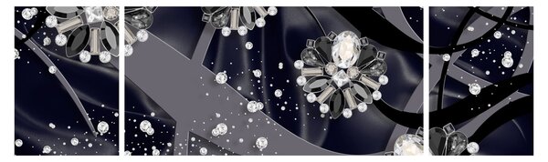 Obraz - Diamanty v prostroru (170x50 cm)