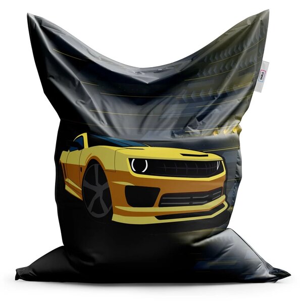 Sablio Sedací vak Chevrolet Camaro Pruhy - 150x100 cm