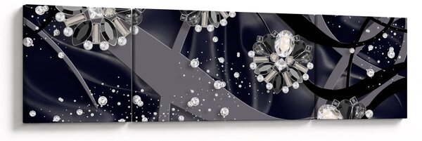 Obraz - Diamanty v prostroru (170x50 cm)