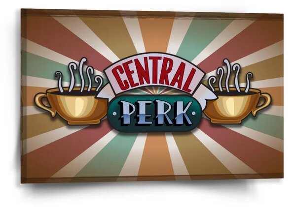 Sablio Obraz Seriál přátelé CENTRAL PERK Abstrakce - 60x40 cm