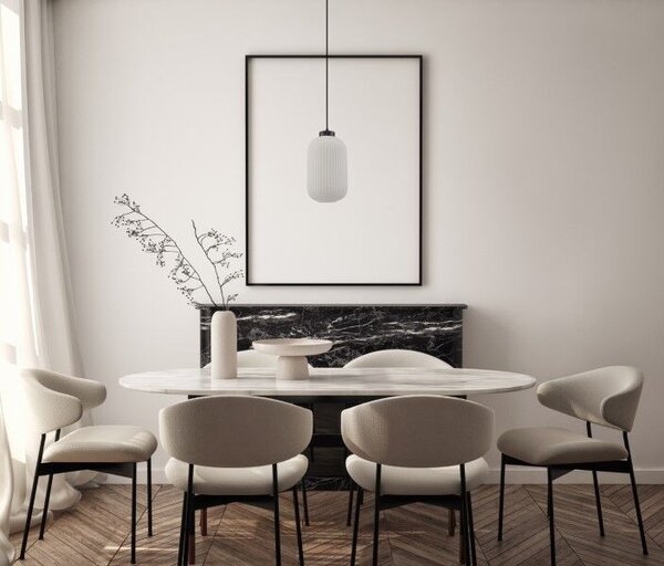 ITALUX PND-52636-1-BK Lindo závěsné svítidlo 1xE27 D200mm černá, bílá