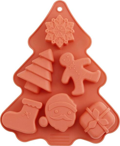 Forma MagicHome, silikonová, na pečení, 6 vzorů, 22,2x18,5x2,5 cm