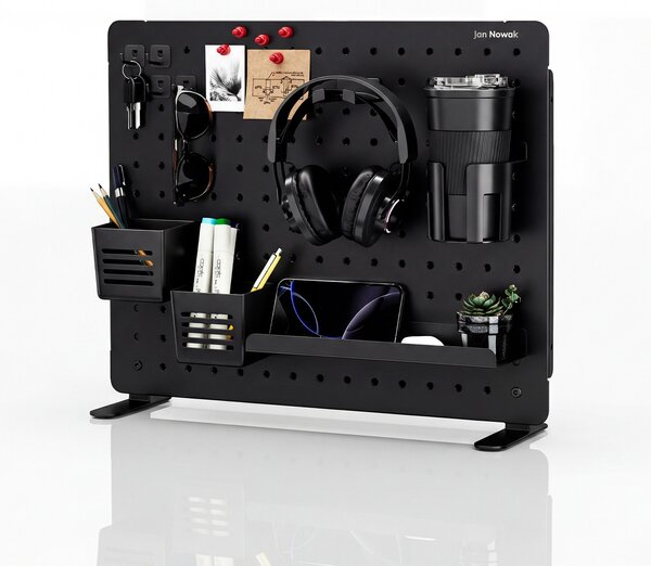 Děrovaná deska organizér na pracovní stůl 515 x 420 x 13 mm