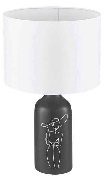 EGLO Vintage 43823 VINOZA stolní lampa V505mm 1xE27 černá, bílá
