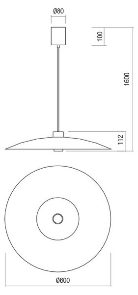 Redo Závěsné LED svítidlo Lars Ø60 cm Barva: Zelená