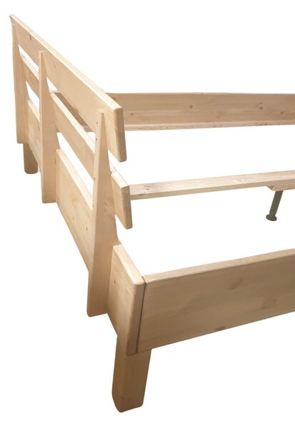 SOB Nábytek - Masivní postel 160x200 Lenni medový - F040111160