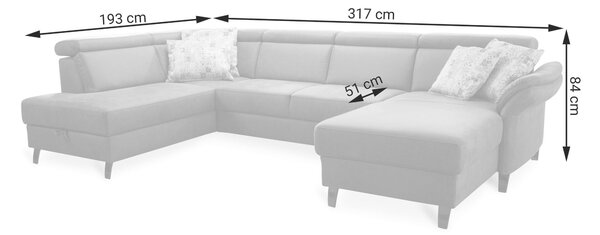 SEDACÍ SOUPRAVA, textil, světle šedá Sit & More - Sedací soupravy, Online Only