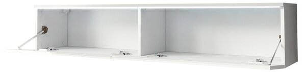Televizní skříňka s LED osvětlením 140 cm WILLA D - černá grafitová
