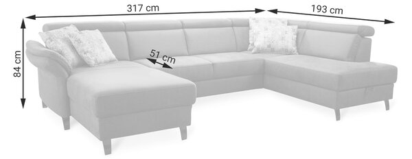 SEDACÍ SOUPRAVA, textil, koňaková Sit & More - Sedací soupravy, Online Only