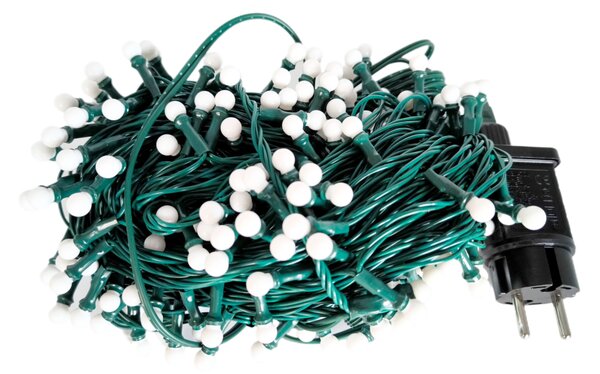 Vánoční LED řetěz s kuličkami - Cherry, 10m, 100 LED diod, různobarevná, propojovatelný