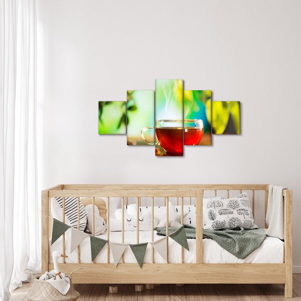 Obraz - Zátiší s čajem (125x70 cm)