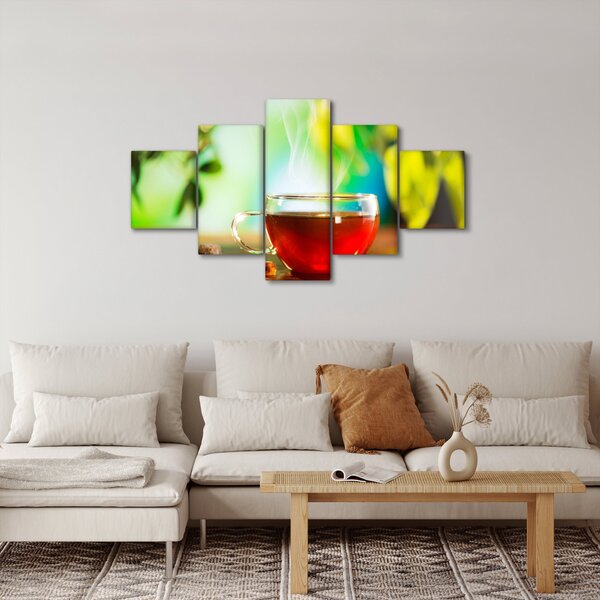 Obraz - Zátiší s čajem (125x70 cm)