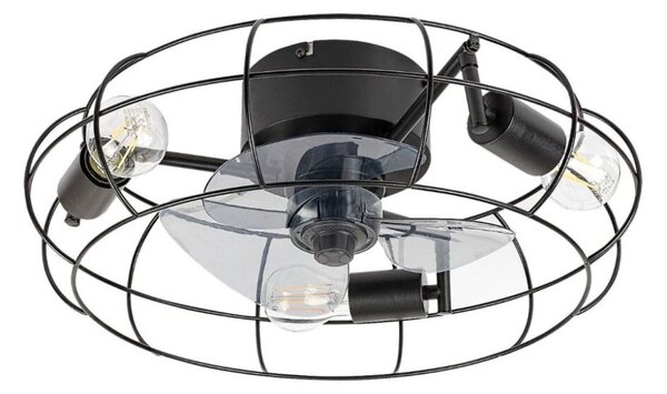 RABALUX 71043 Cadmus stropní svítidlo s ventilátorem 3xE27 D480mm černá