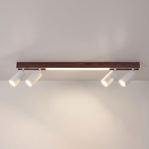 BRILAGI - LED Bodové svítidlo SELE 4xGU10/30W/230V + LED/20W bílá/dekor třešně