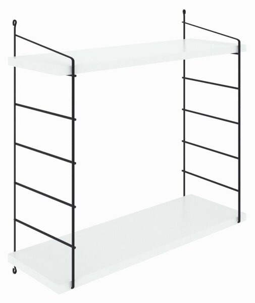 Kalune Design Nástěnná police ARMONI 72 cm bílá/černá