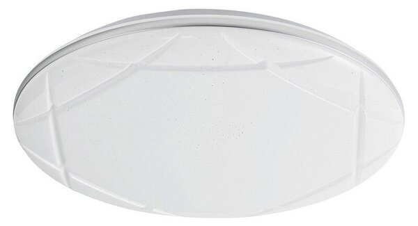 RABALUX 71053 OSWALD2 stropní svítidlo LED D400mm 24W/1800lm 4000K stříbrná, starlight efekt