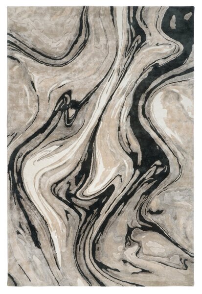 Fargotex Černo-béžový koberec Blur 160 x 230 cm