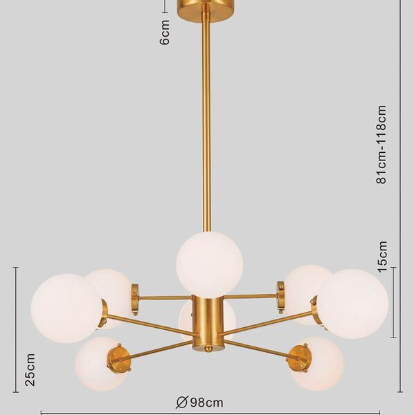 Kare designová závěsná svítidla Heavenly