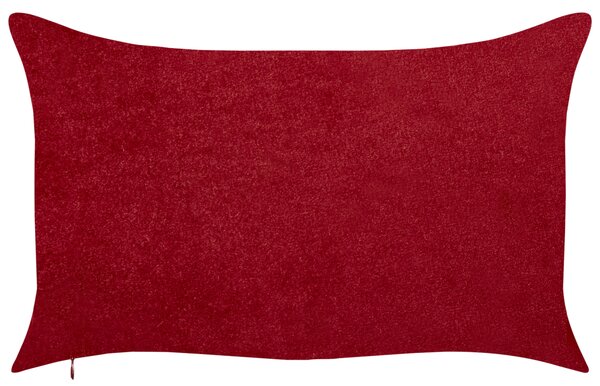 Sada 2 dekorativních polštářů MOCHI 30 x 50 cm Červená Vánoční vzor