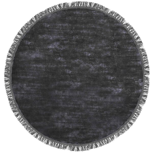Fargotex Černý kulatý koberec Luna 200 cm