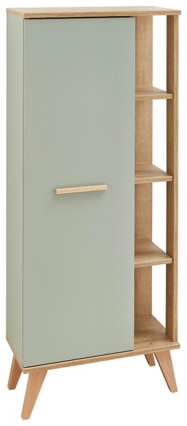 MIDI SKŘÍŇKA, barvy dubu, pastelově zelená, 50,5/128/33 cm Xora - Koupelnové série