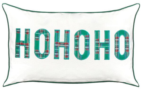 Sada 2 dekorativních polštářů JOYCANDY Bavlna 30 x 50 cm Bílá Vánoční vzor