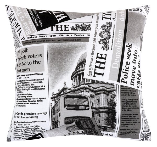 BELLATEX Povláček EMA Černá,Bílá 45x45 cm