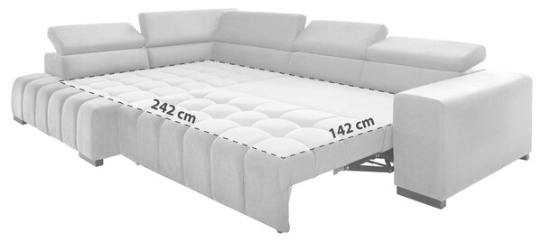 ROHOVÁ SEDAČKA, textil, hnědá MID.YOU - Sedací soupravy, Online Only