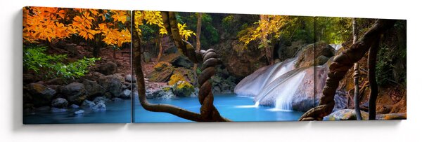 Obraz - Vodopády v Asii (170x50 cm)
