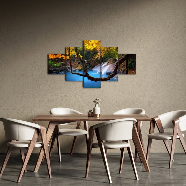 Obraz - Vodopády v Asii (125x70 cm)