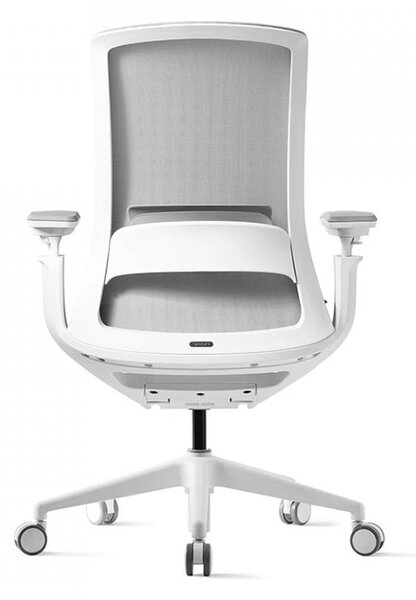 Kancelářská ergonomická židle ROLY WHITE - síťovina Černá