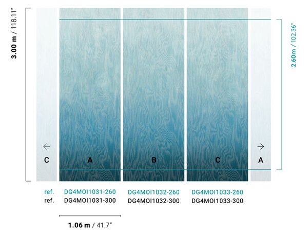Vliesová fototapeta na zeď, Moiré, DG4MOI1032-260, Wall Designs IV, Khroma by Masureel