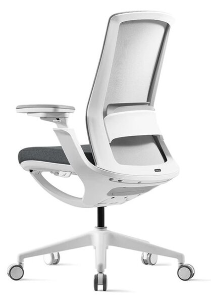 Kancelářská ergonomická židle ROLY WHITE - síťovina Černá