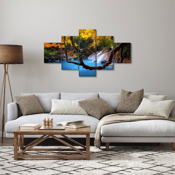 Obraz - Vodopády v Asii (125x70 cm)