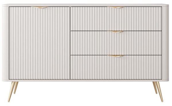 LANTE b | komoda D 138 D3S | 138,2 cm | béžová/zlatá