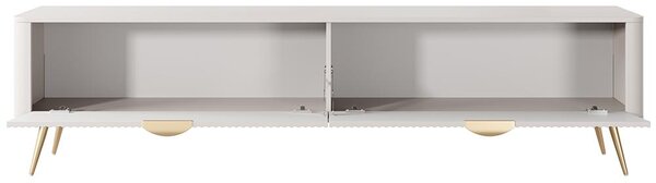 LANTE b | TV stolek E 200 2D | 200 cm | béžová/zlatá