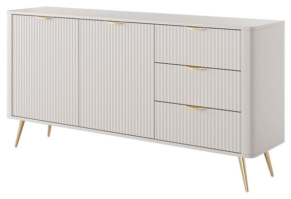 LANTE b | komoda C 163 2D3S | 163,2 cm | béžová/zlatá